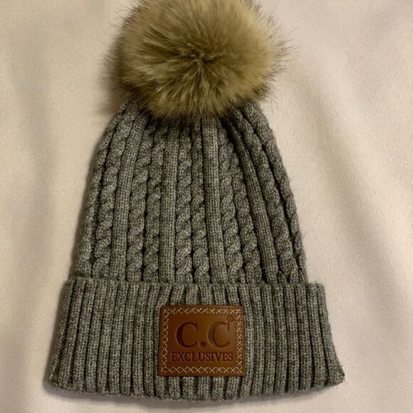 C.C Exclusives Beanie.  Gray & NWOT - Picture 1 of 7